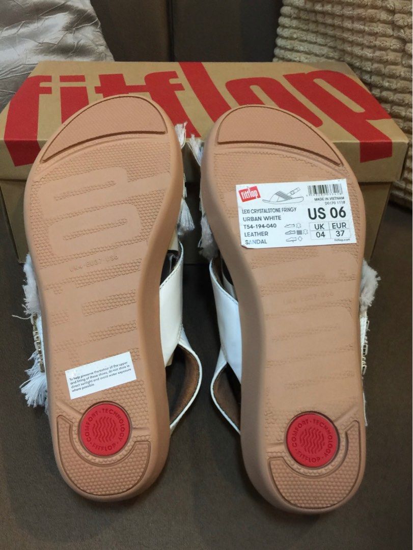 Fitflop Lexi Crystalstone Fringy (Category: Sandals) located in Manila. Submitted by eleage (Listing ID 1314344132, Image 3). Description: * Authentic/Original * Size: EU 37/US 6 * Color: Urban White * Leather Sandals * Brand New/Never been used * Original Price: Php 6,990.00, bought it for Php 4,490.00 * Payment upon meet up/Gcash/BDO * Meet up/LBC (SF/DF will be shouldered by the buyer) * Original/Authentic not Class A or Fake (money back if pr