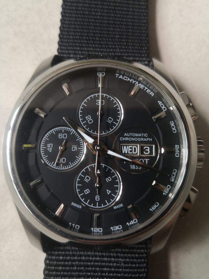 Automatic watch (Category: Men's Watches) located in Singapore. Submitted by knoomr (Listing ID 1314239273, Image 1). Description: Tissot chronograph automatic Service on 2021 cost 390..