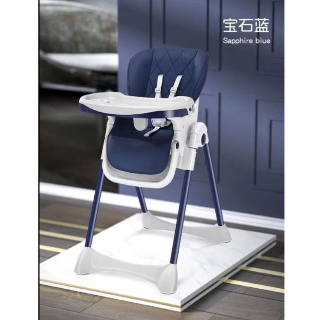 Baby High Chair in Navy Blue
