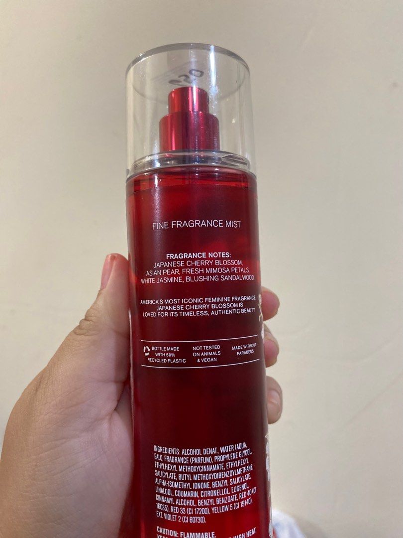 Bath & Body Works Fine Fragrance Mist (Category: Fragrance & Deodorants) located in Davao. Submitted by tpespina (Listing ID 1314249145, Image 2). Description: Original from the USA Unopened bottle Japanese Cherry Blossom, 236ml Sweater Weather, 236ml Pure Wonder, 236ml Vanilla Mocha Martini, 236ml Strawberry Snowflakes, 236ml Mode of payment: Gcash, Bank Transfer.