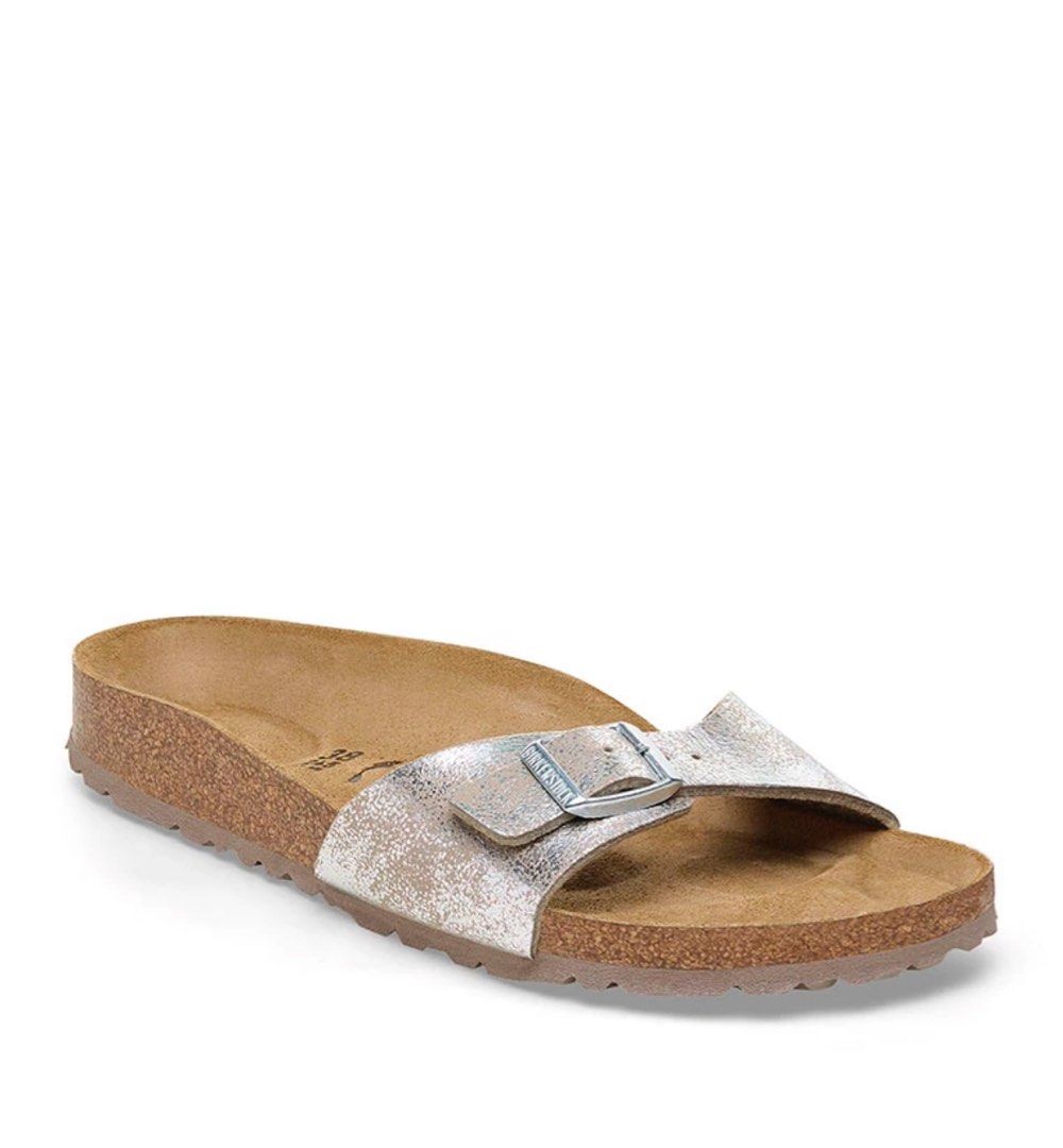 Birkenstock Madrid - Metallic Silver (Category: Flats & Sandals) located in Manila. Submitted by ids00 (Listing ID 1314337451, Image 2). Description: Birkenstock Madrid - Metallic Silver Size 36 (Regular Feet) SRP is 5,990 Selling for only 3500 Meet ups around BGC and Salcedo Makati RFS: Wrong Size.