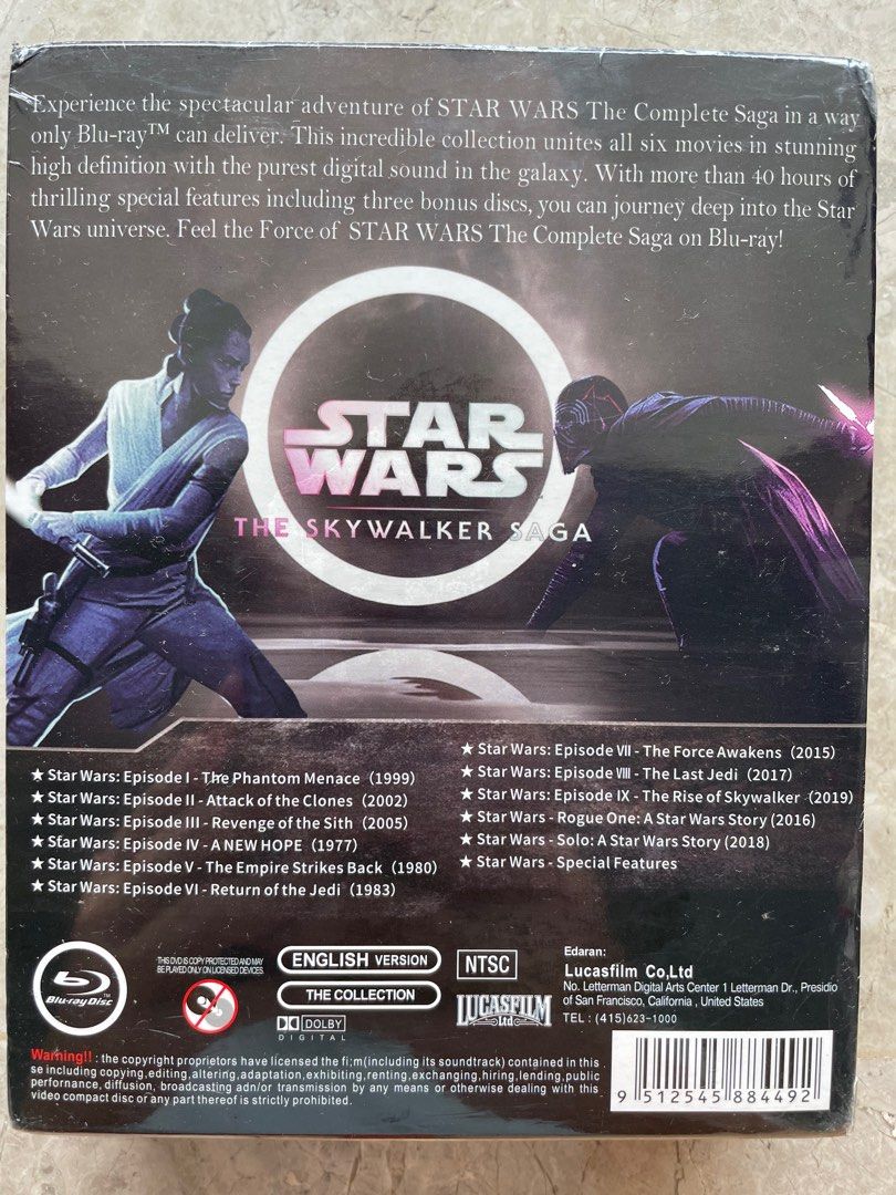 Star wars the complete saga movies hotsell
