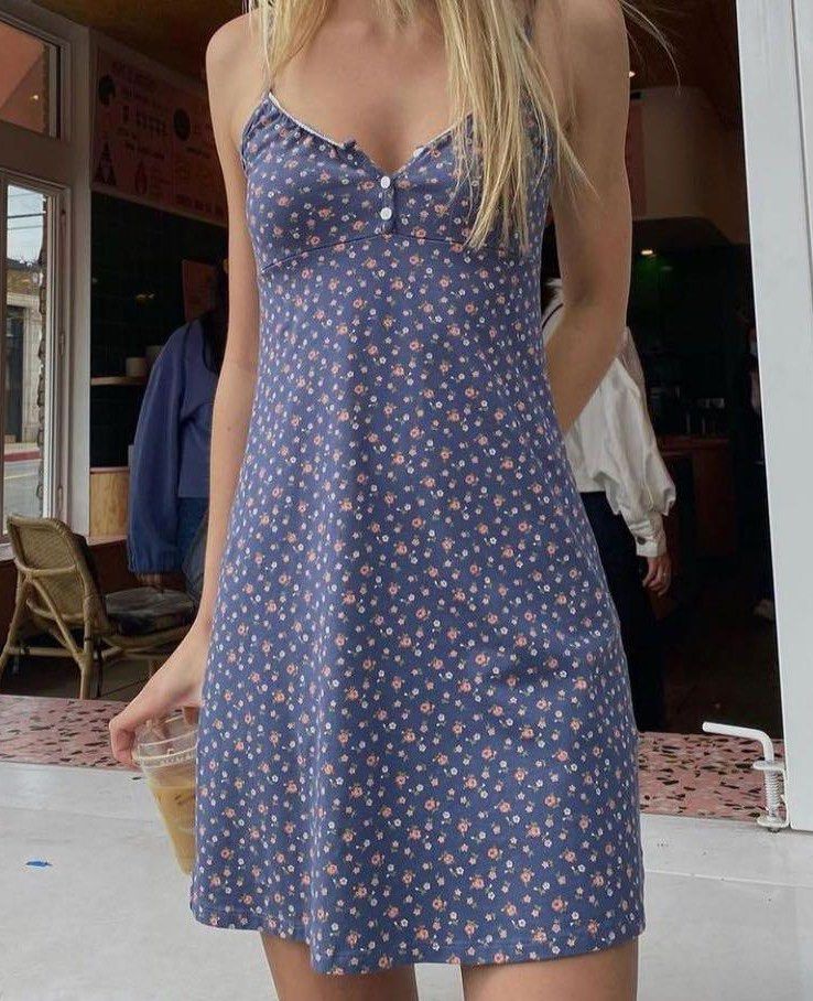 Button floral lace slip dress brandy Melville Arianna floral dress insp