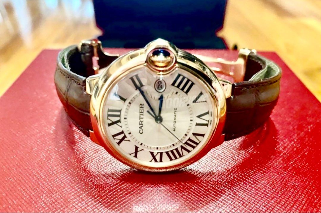 Cartier BALLON BLEU DE CARTIER 42mm Rosegold W6900651 Luxury Watches on Carousell