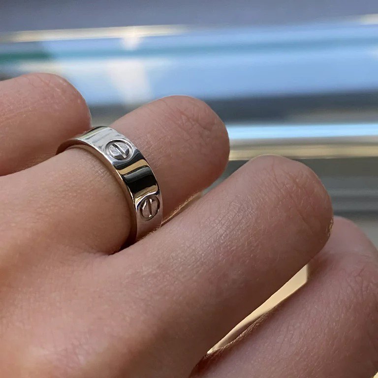 Love ring cartier white gold outlet