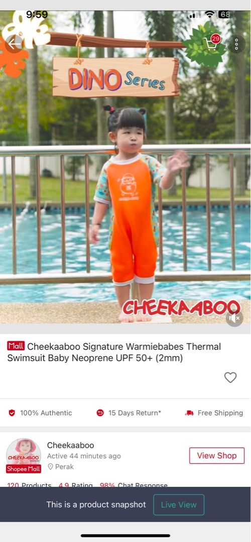 Cheekaaboo Thermal Swimsuit