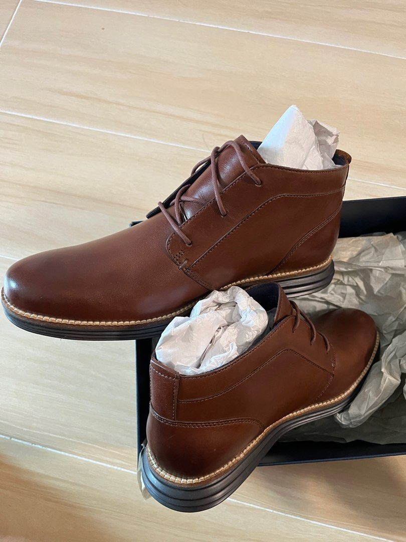 Cole Haan Original Grand Chukka leather Boot with black rubber sole Carousell