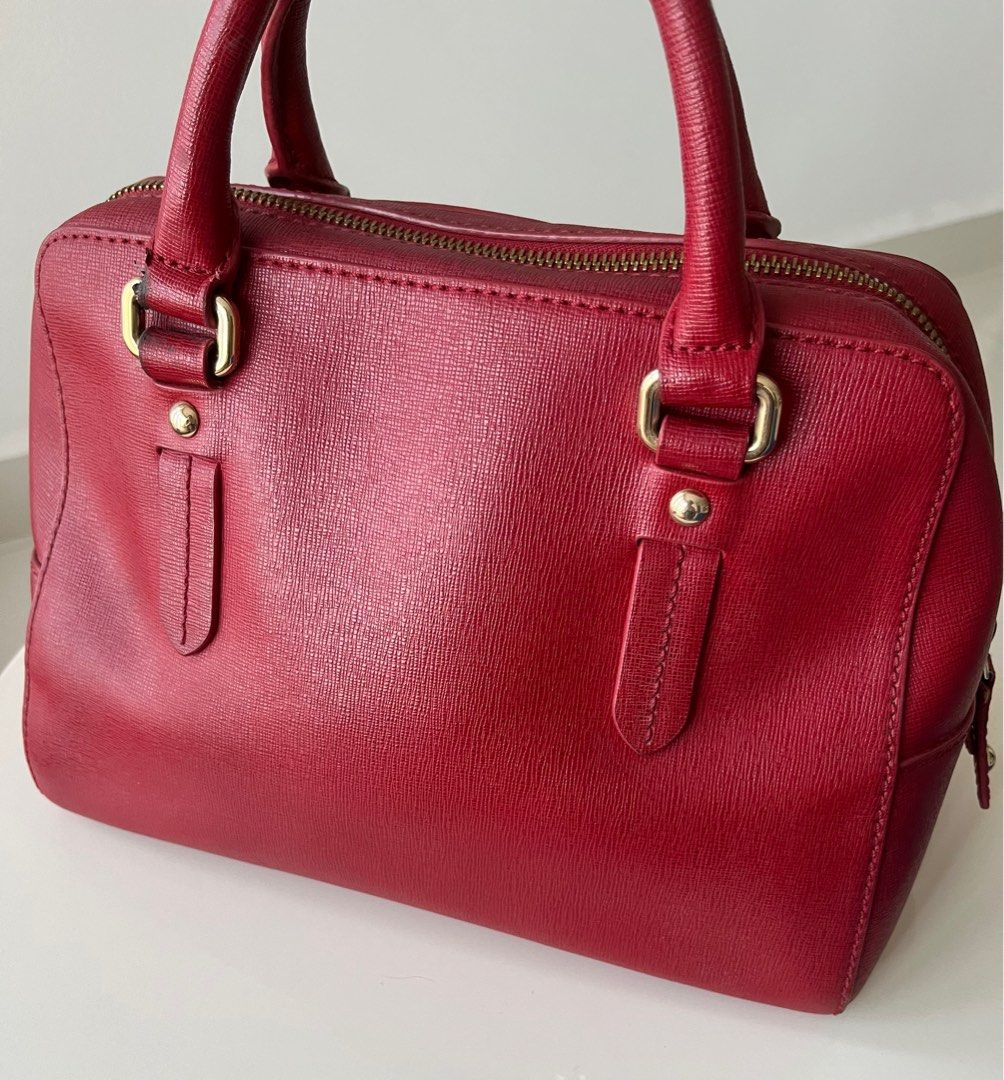 GREAT SALE used red Italian designer Furla hand bag in good condition Women s Fashion Bags Wallets Shoulder Bags on Carousell