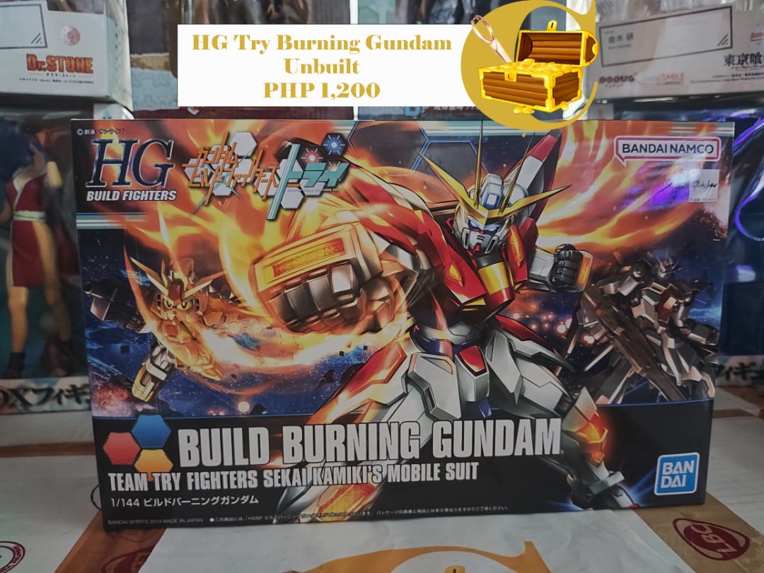 HG Try Burning Gundam, Hobbies & Toys, Toys & Games on Carousell