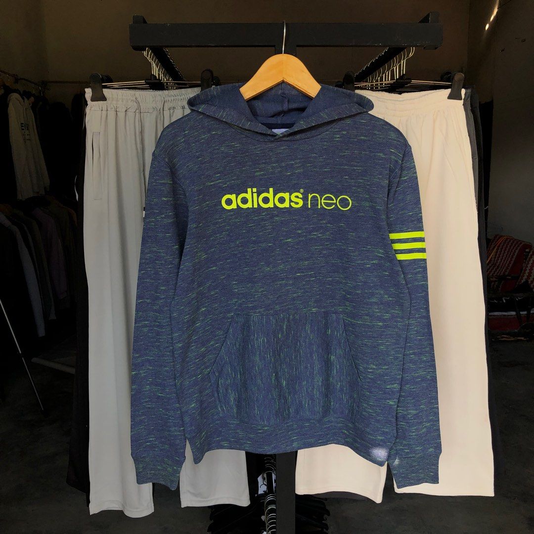 HOODIE ADIDAS NEO, Fesyen Pria, Pakaian Baju Luaran di Carousell