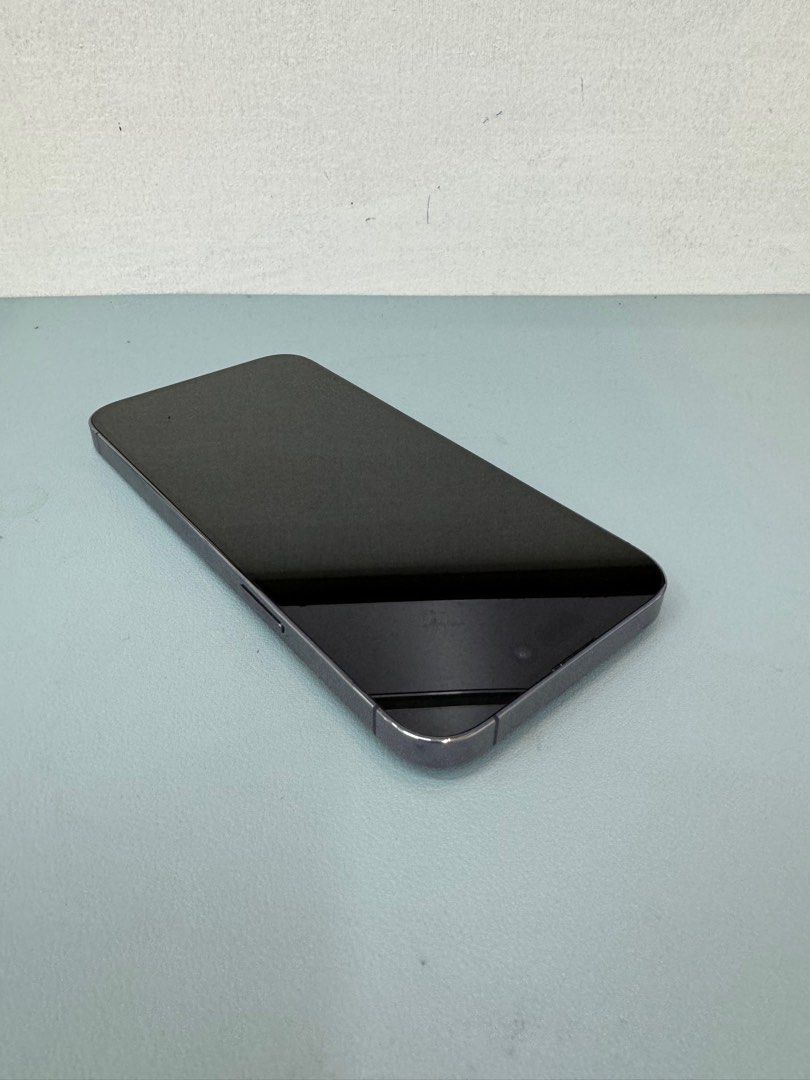 iphone 14 pro max 1TB purple 2ndhand openline (Category: iPhone 14 Series) located in San Juan City. Submitted by uniwyse (Listing ID 1314304636, Image 2). Description: iphone 14 pro max 1TB purple 2ndhand openline Price: 54,900 you can DM chat For more inquires 100% original 100% authentic / legit / original Item Condition - The item is secondhand condition, - 99% smoothness, overall cosmetics - 100% working no issue & hidden defect -factory unl