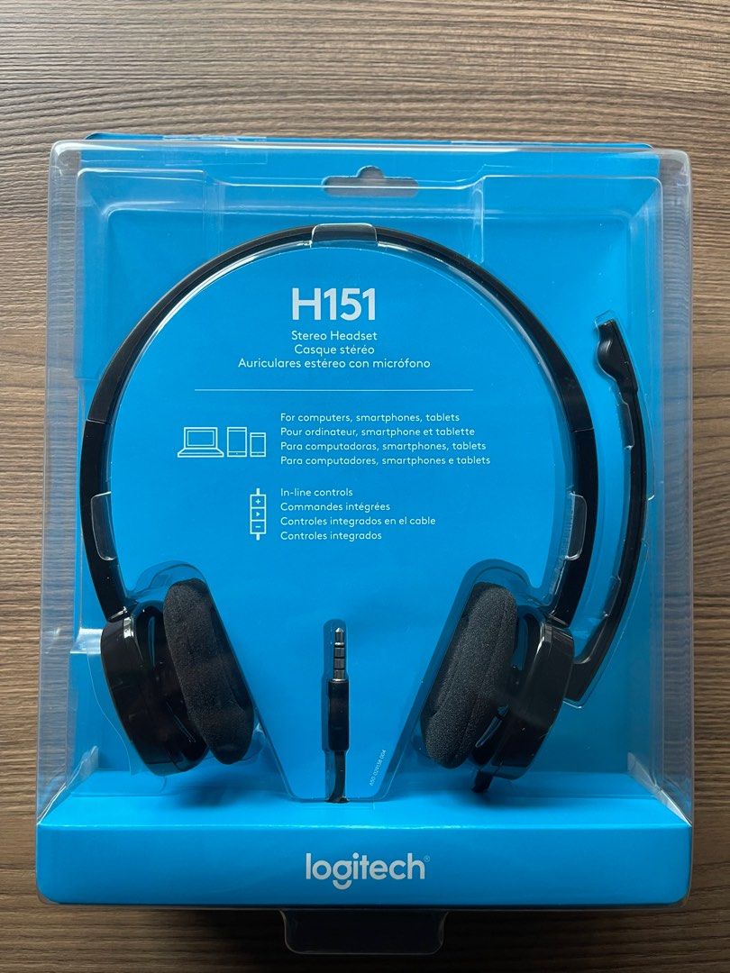 Logitech h151 headphones with mic deals
