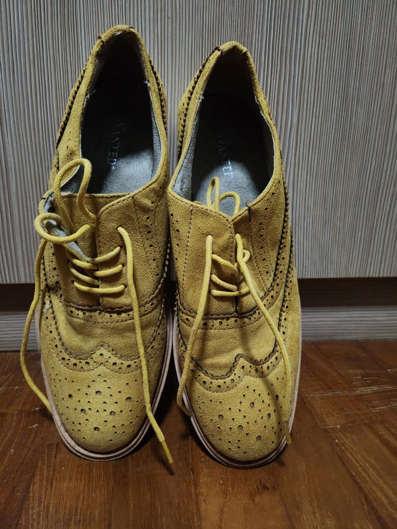Mustard yellow suede shoes clearance