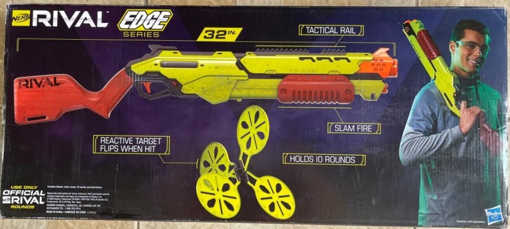 Nerf Rival Saturn (Category: Action & Battle Toys) located in Manila. Submitted by svencheng123 (Listing ID 1314266268, Image 2). Description: Used Nerf Rival Saturn Complete with box and manual .
