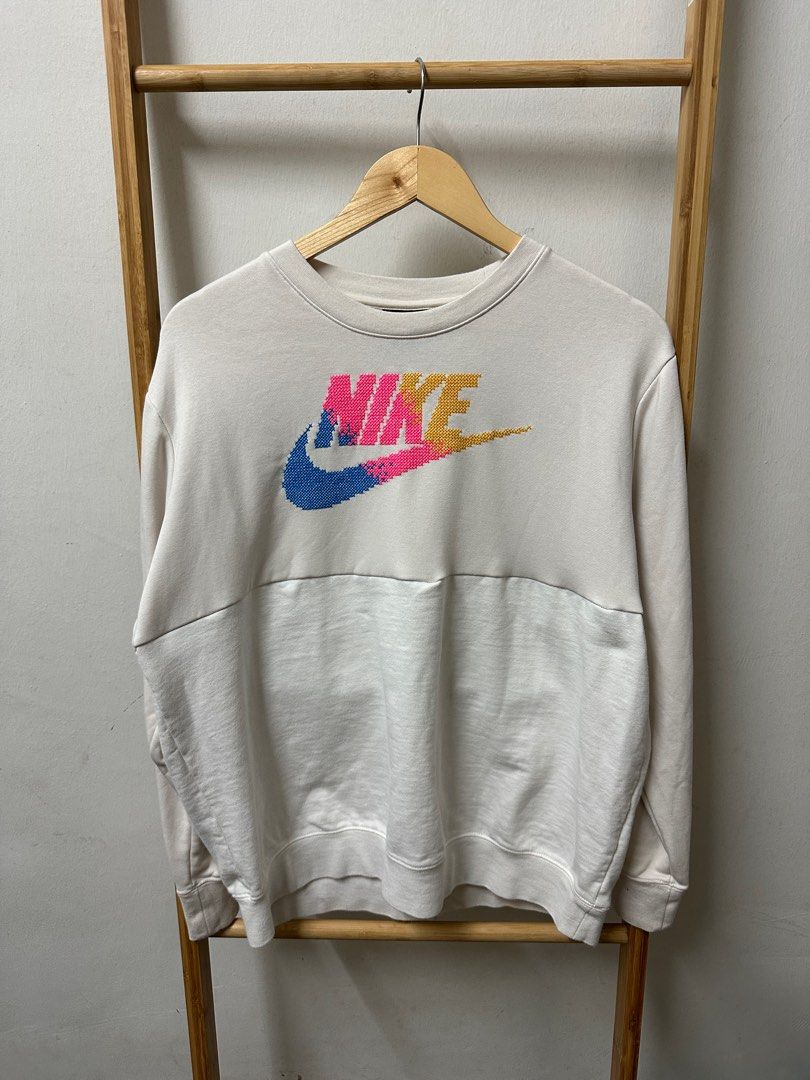 Nike Air Sweatshirt Spellout Rainbow Sulam Stussy sulam Adidas Hoodie Sweater Men s Fashion Activewear on Carousell