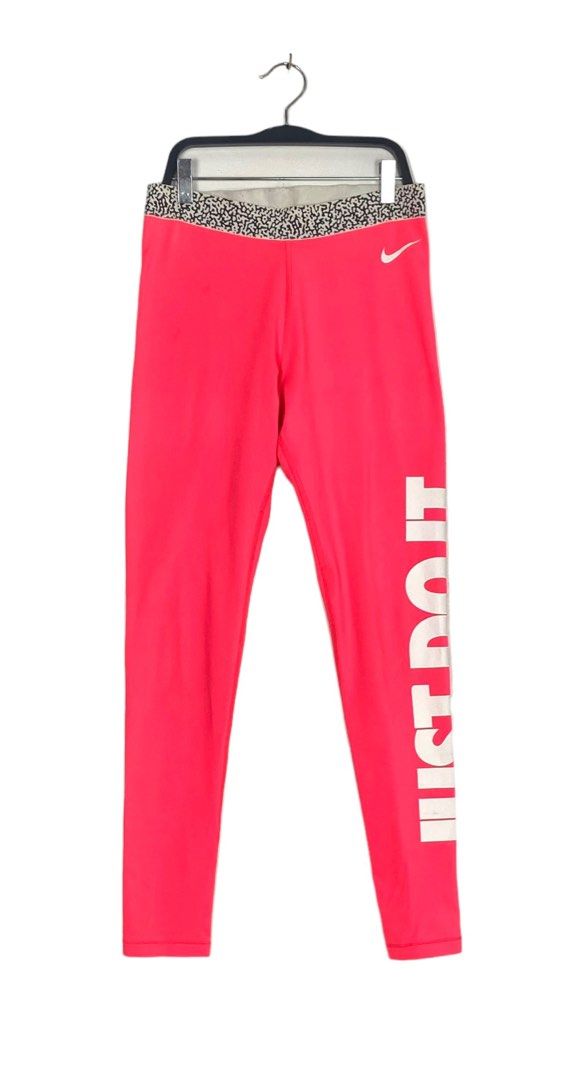 pink nike just do it leggings