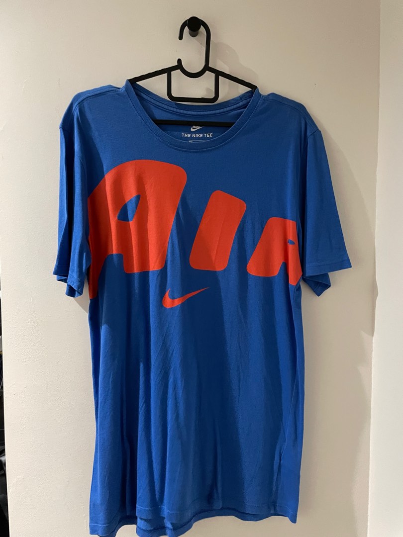 blue and orange nike t shirt