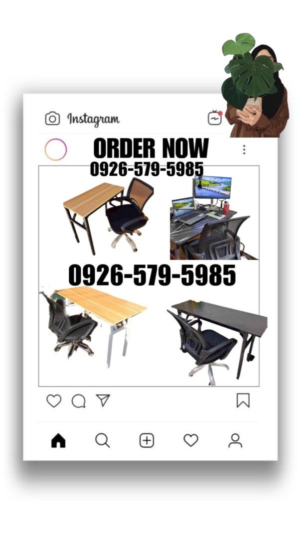 Office chair and folding table sale (Category: Office Furniture & Fixtures) located in Manila. Submitted by kellychz (Listing ID 1314340791, Image 2). Description: Office chair and folding table brand new sale sale sale on hand cod or gcash .