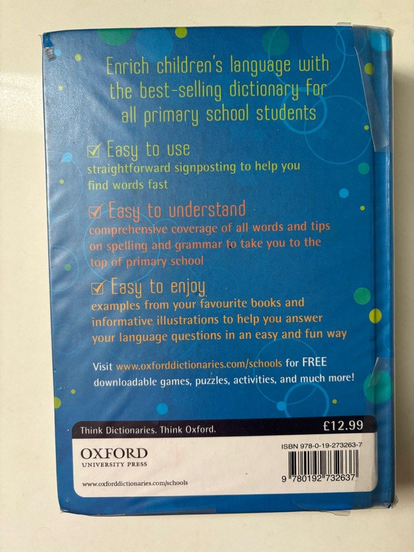 Oxford Primary Dictionary, Hobbies & Toys, Books & Magazines, Textbooks ...