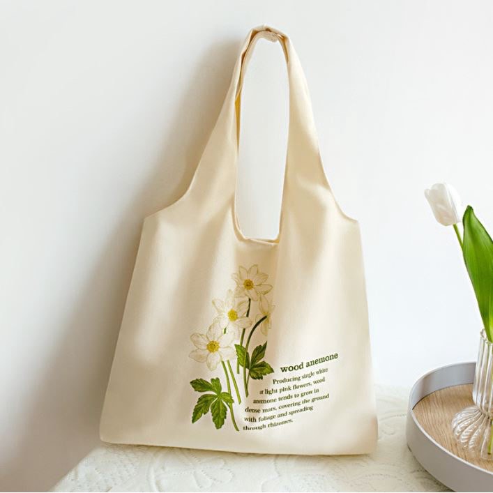 Korean style canvas tote bag shop