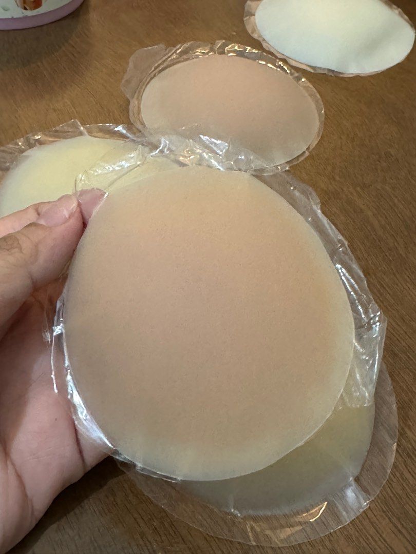 REUSABLE WATERPROOF NIPPLE COVER (Category: Undergarments & Loungewear) located in Manila. Submitted by eyaaa (Listing ID 1314226268, Image 3). Description: REUSABLE WATERPROOF NIPPLE COVER 129 pesos per pair Add 25 for the circle container Color selection: white, khaki, light brown 8cm diameter Washable and reusable.
