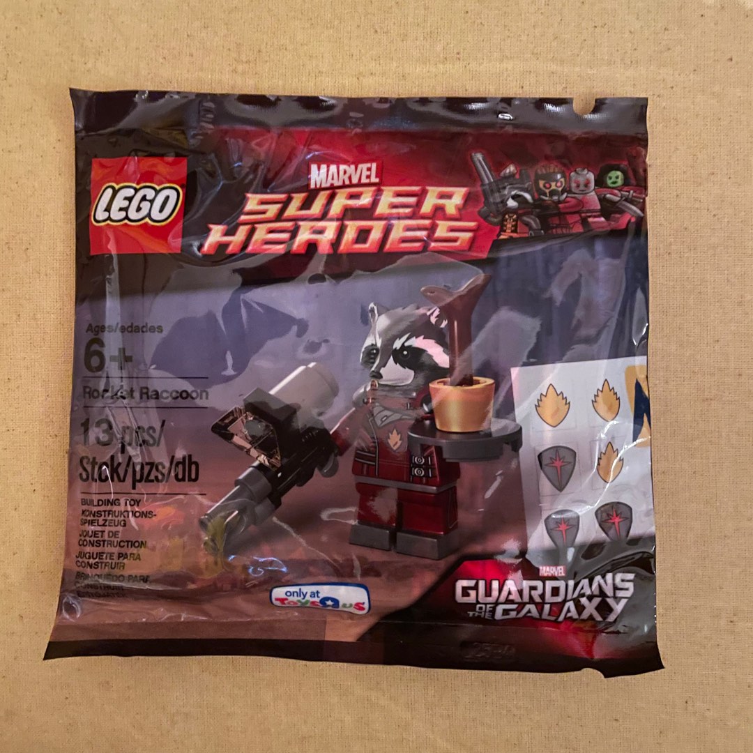 Rocket Raccoon 5002145 LEGO POLYBAG MARVEL DC SUPERHEROES New MISB MINT NO CREASE Hobbies Toys Toys Games on Carousell