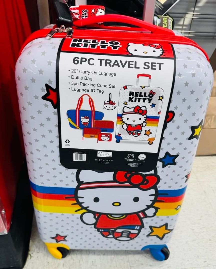 Sanrio Hello Kitty 6Pcs Travel Set Hobbies Toys Travel Luggage on Carousell
