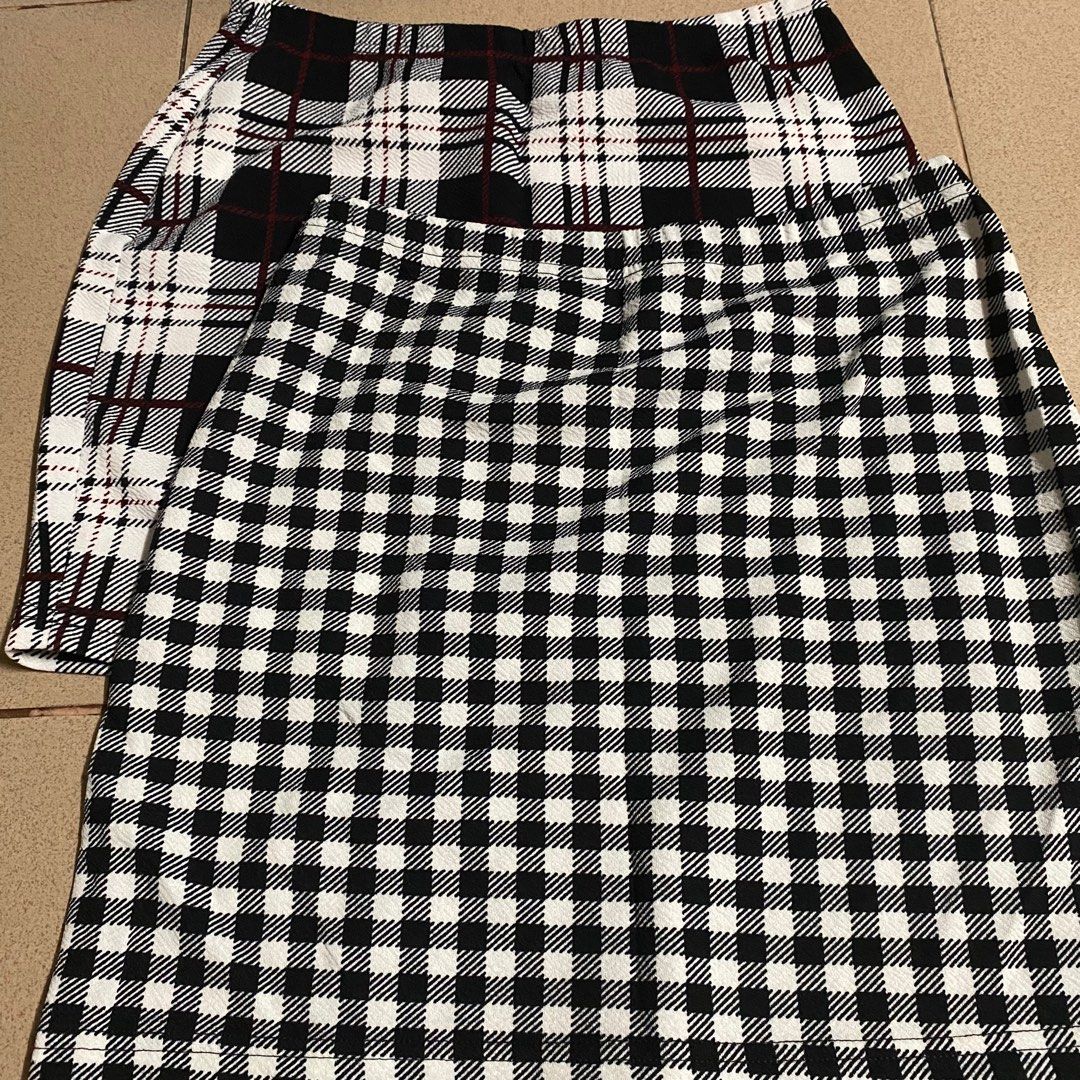 Skirts - take all (Category: Skirts) located in Manila. Submitted by ranze (Listing ID 1314252029, Image 1). Description: Checkered skirts. Perfect for everyday basic fits. Skirt in the front has a slit .