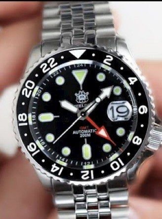 Steeldive SD1994 SKX007 NH34 GMT Automatic Watch Homage Seiko 5