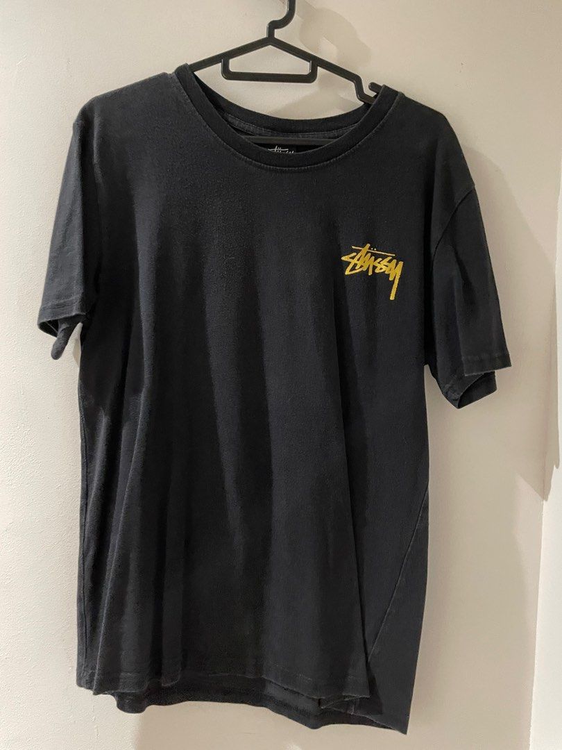 Stussy limited edition dragon black gold, Men's Fashion, Tops