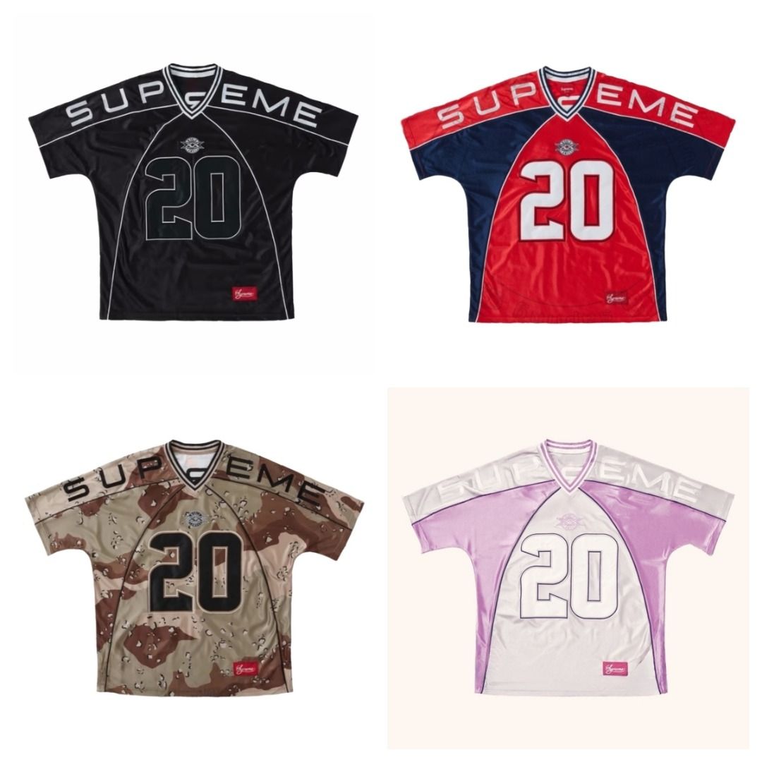 美品 supreme 20AW Paneled Football Jersey