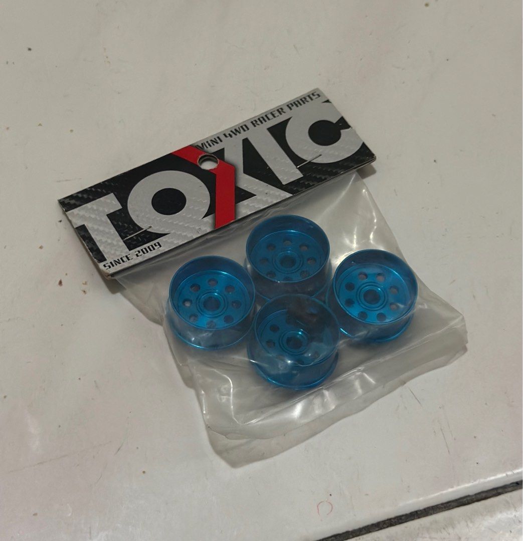 Jual Tamiya 95370 Hard Large Dia. Low-Profile Tire & Carbon Wheel Set