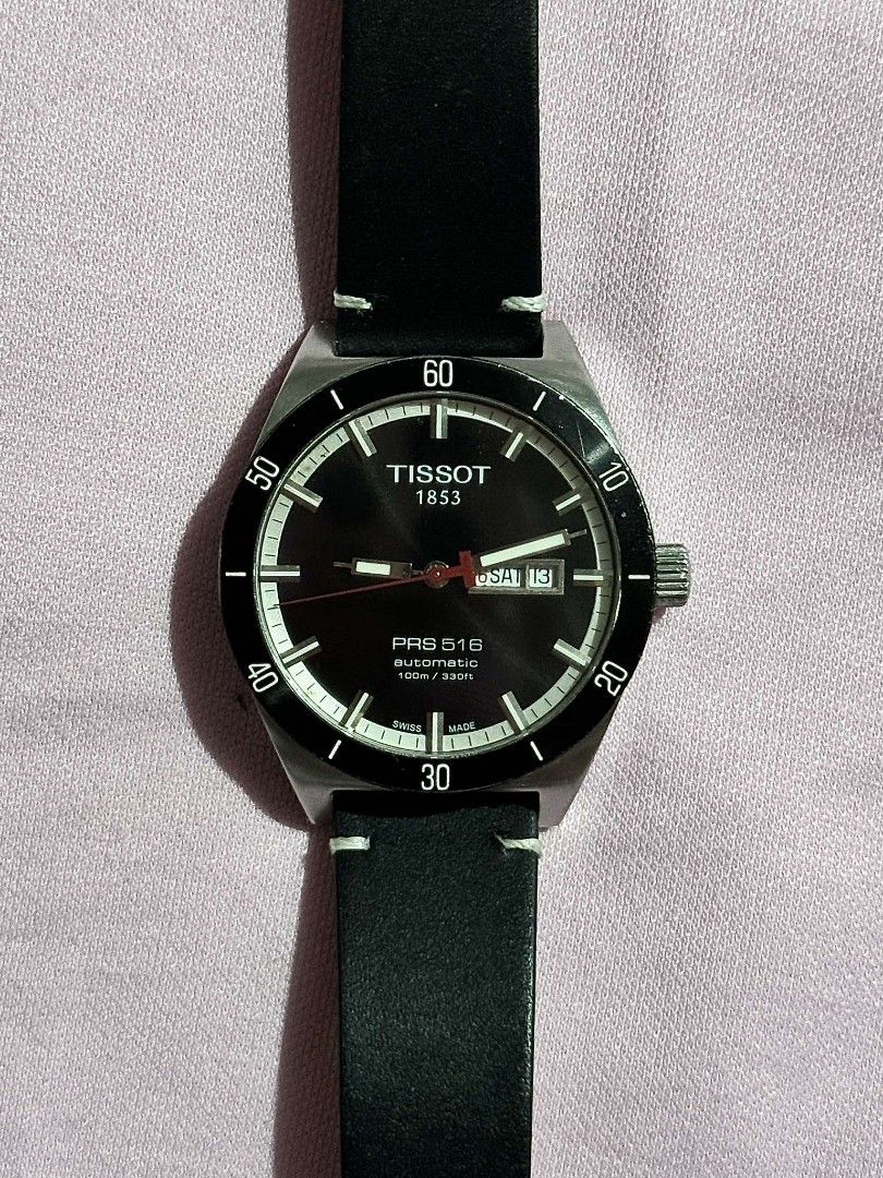 Tissot automatic watch (Category: Men's Watches) located in Mandaue City. Submitted by nattynaddy12 (Listing ID 1314300609, Image 1). Description: Original TISSOT PRS 516 automatic men’s watch Selling price: 14,500 ❎ NO BOX/INCLUSIONS ✅ VINTAGE ✅ IN EXCELLENT CONDITION DM 09224956965.