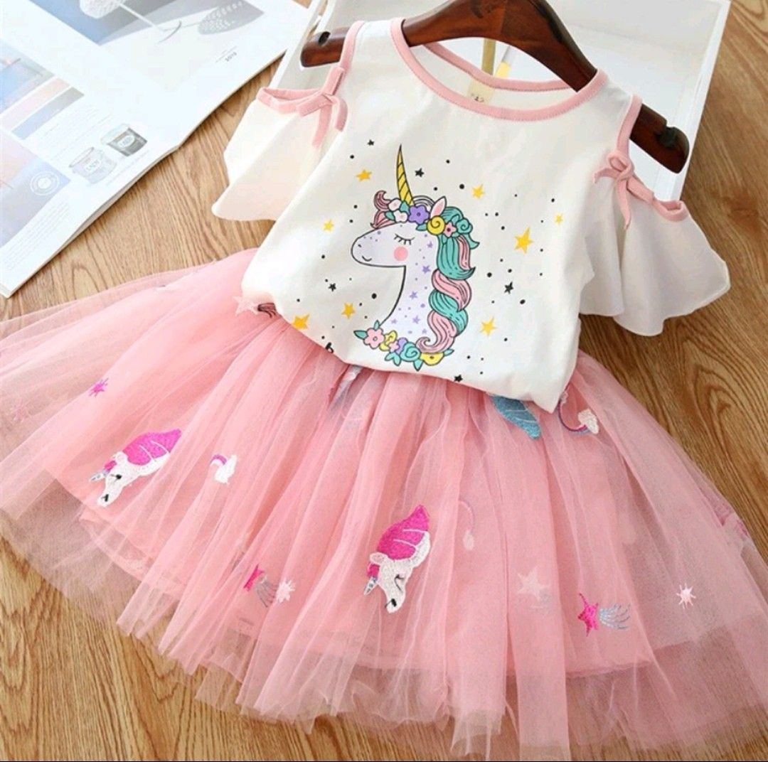 Toddler Girl My Little Pony Unicorn Cartoon Princess Gauze Dresses Baby Babies Kids Babies Kids Fashion on Carousell