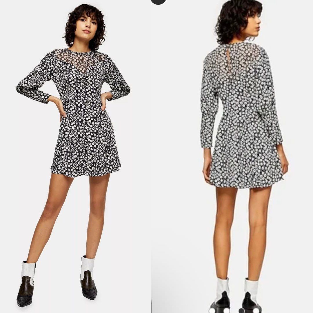 Topshop chiffon dress on sale