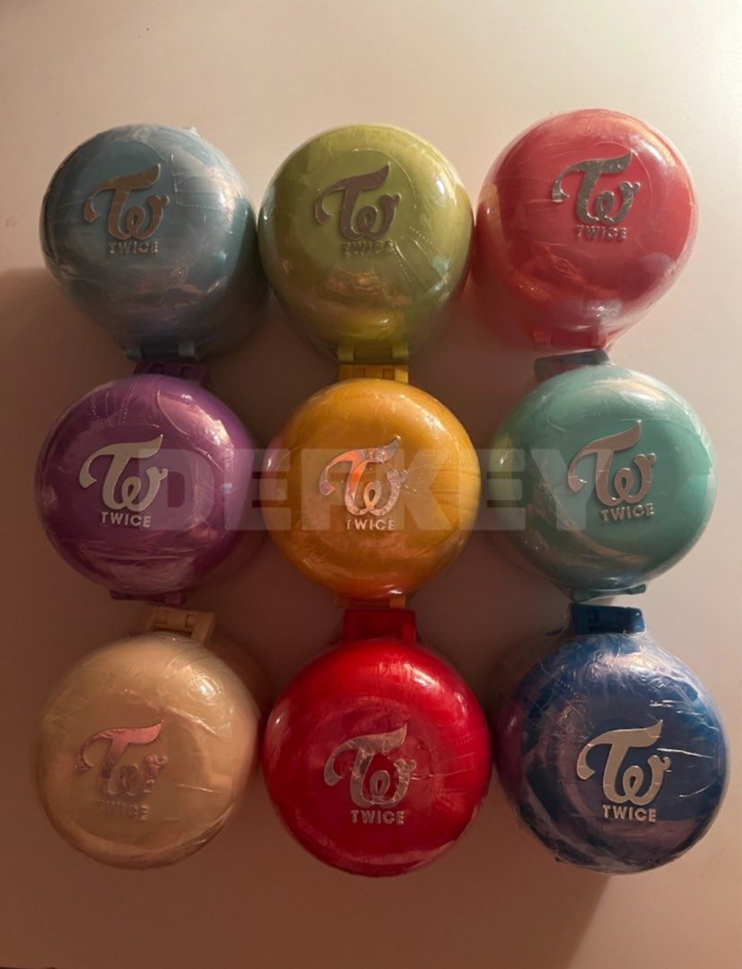 Twice Lovely Ring Gashapon v1 (Category: K-Wave Merchandise) located in Quezon City. Submitted by defkey (Listing ID 1314300119, Image 1). Description: Nayeon - SOLD Jeongyeon Momo - SOLD Sana - SOLD Jihyo - SOLD Mina - SOLD Dahyun Chaeyoung - SOLD Tzuyu All sealed.