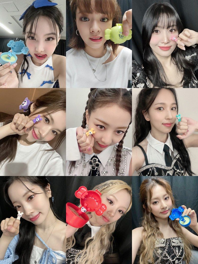 Twice Lovely Ring Gashapon v1 (Category: K-Wave Merchandise) located in Quezon City. Submitted by defkey (Listing ID 1314300119, Image 2). Description: Nayeon - SOLD Jeongyeon Momo - SOLD Sana - SOLD Jihyo - SOLD Mina - SOLD Dahyun Chaeyoung - SOLD Tzuyu All sealed.