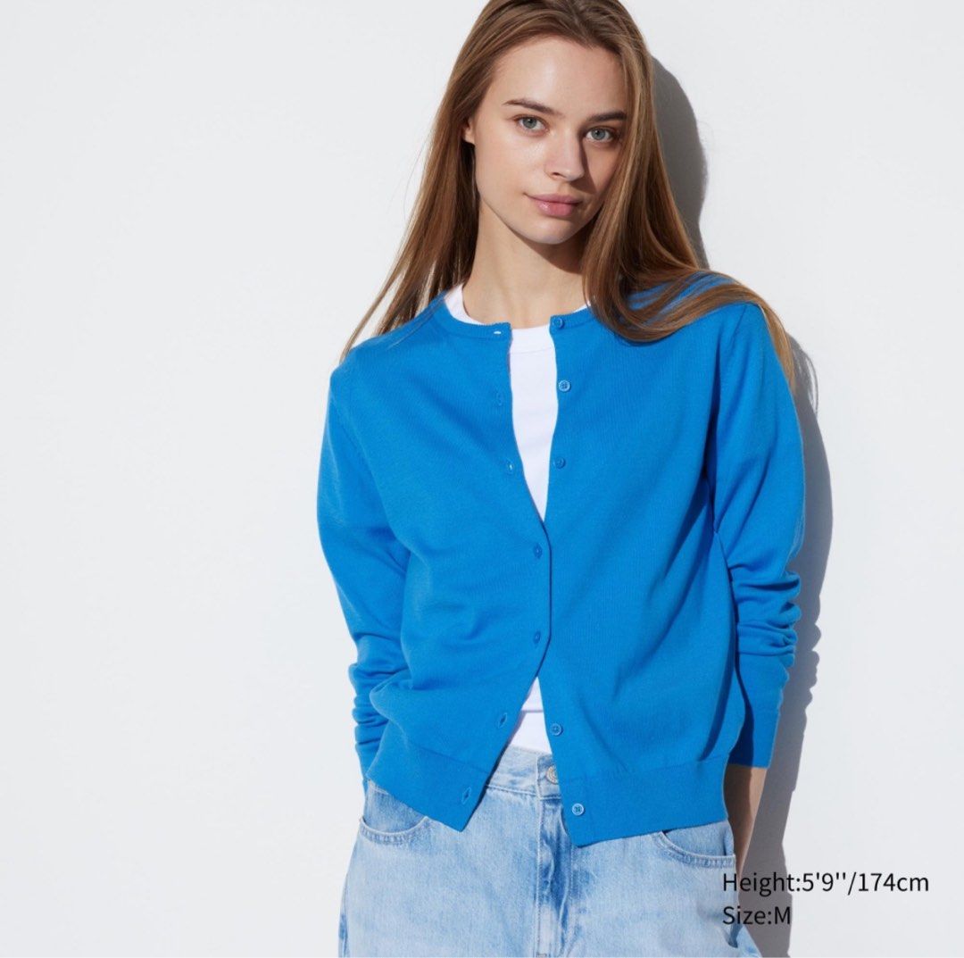 Uniqlo UV Protection Crew Neck Cardigan Women s Fashion Tops Longsleeves on Carousell