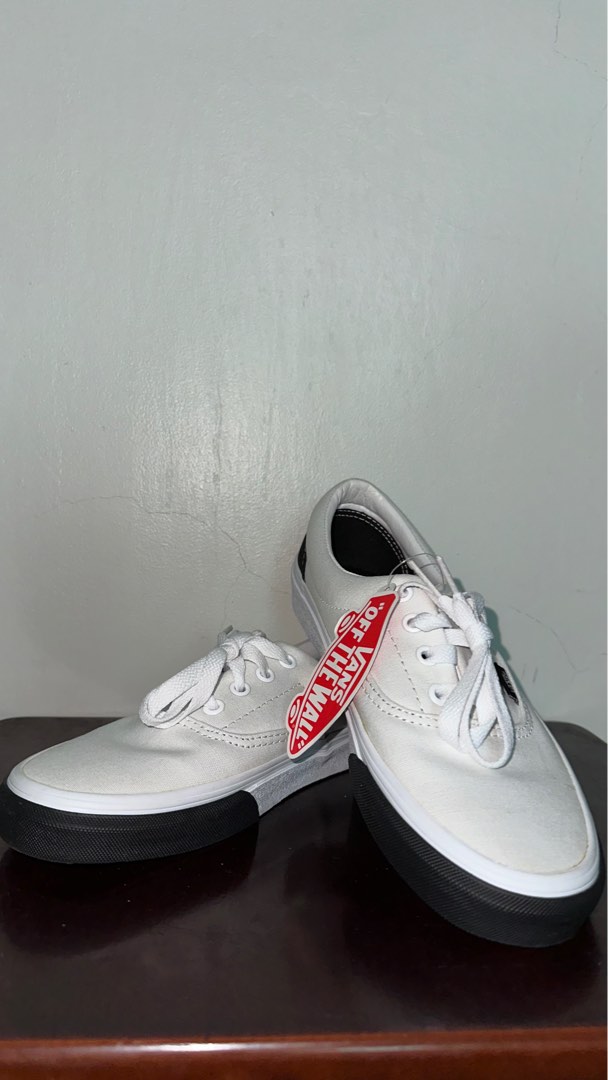 Vans Era Color Block True White Unisex Women s Fashion Footwear Sneakers on Carousell
