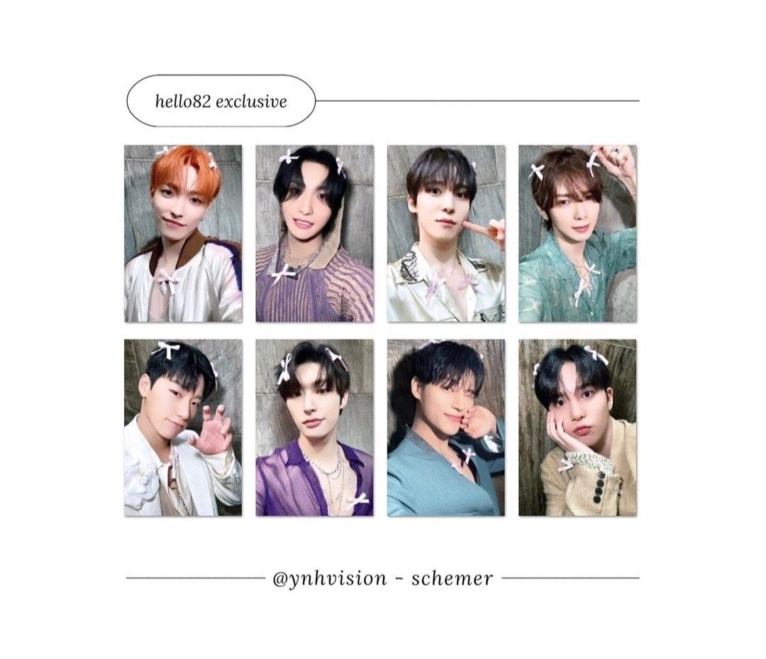 ATEEZ WOOYOUNG GOLDEN HOUR PHOTOCARD HELLO82 EXCLUSIVE BOW