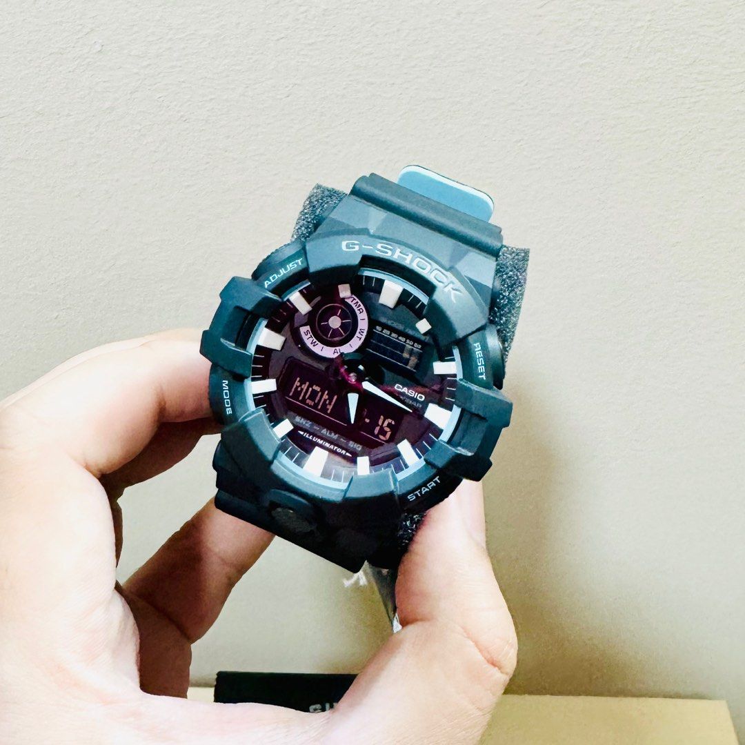 40 Discount Brand New Casio G Shock G Shock Special Color Black X Baby Blue Black Resin Band Rugged Watch GA700PC 1ADR