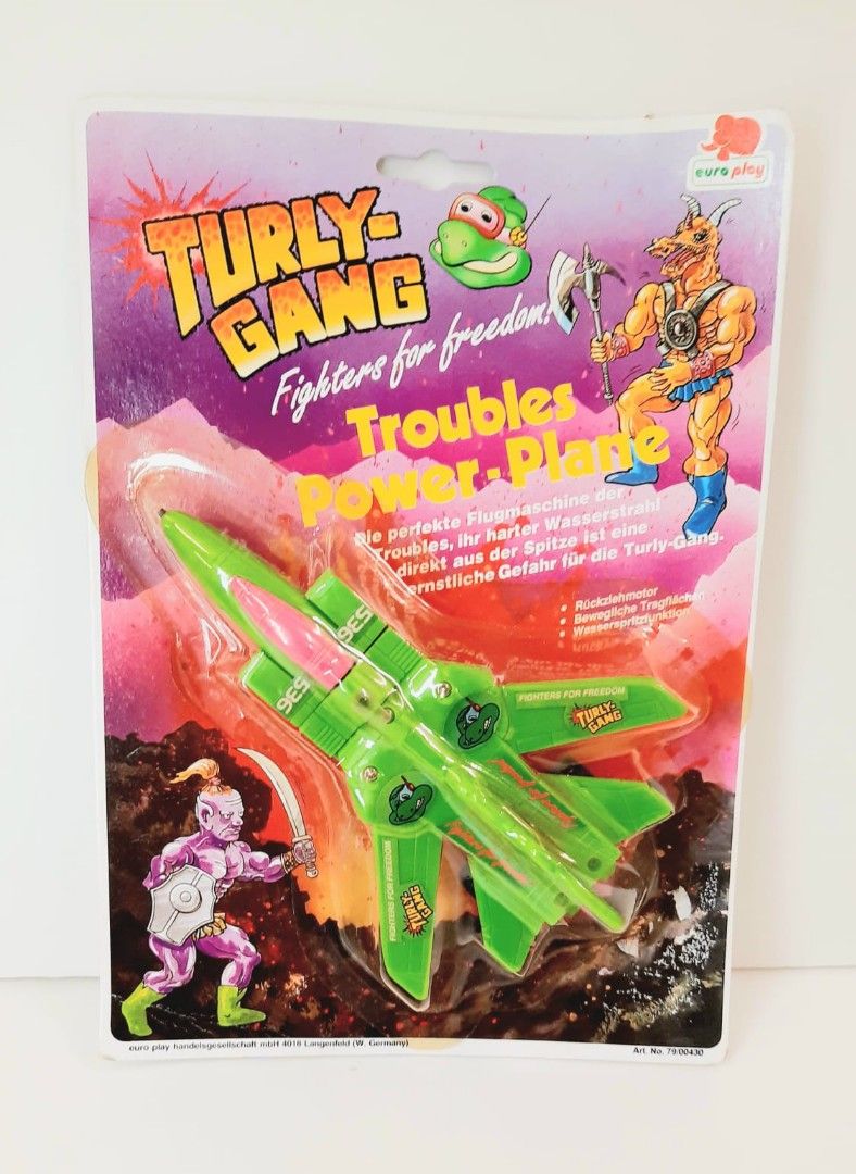 絕版80年代euro play TURLY-GANG Troubles Power Plane 忍者龜樣飛機, 興趣及遊戲, 玩具 & 遊戲類 ...
