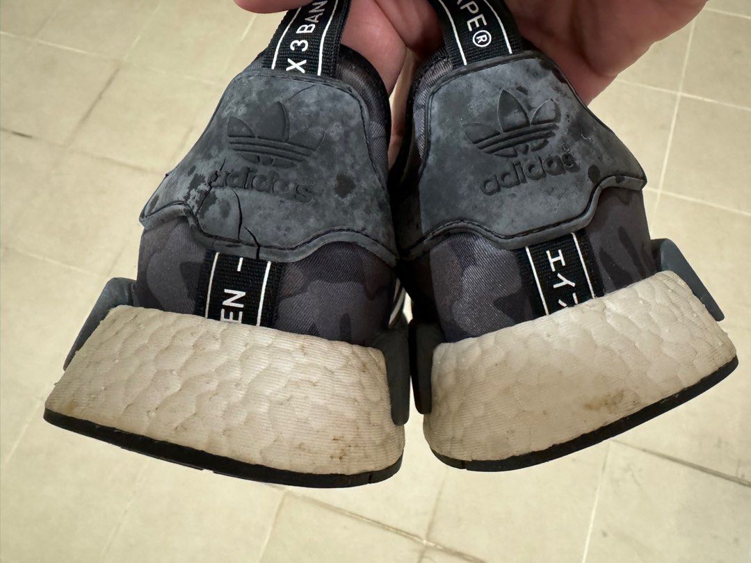 adidas NMD R1 Bape Black Camo Luxury Sneakers Footwear on Carousell