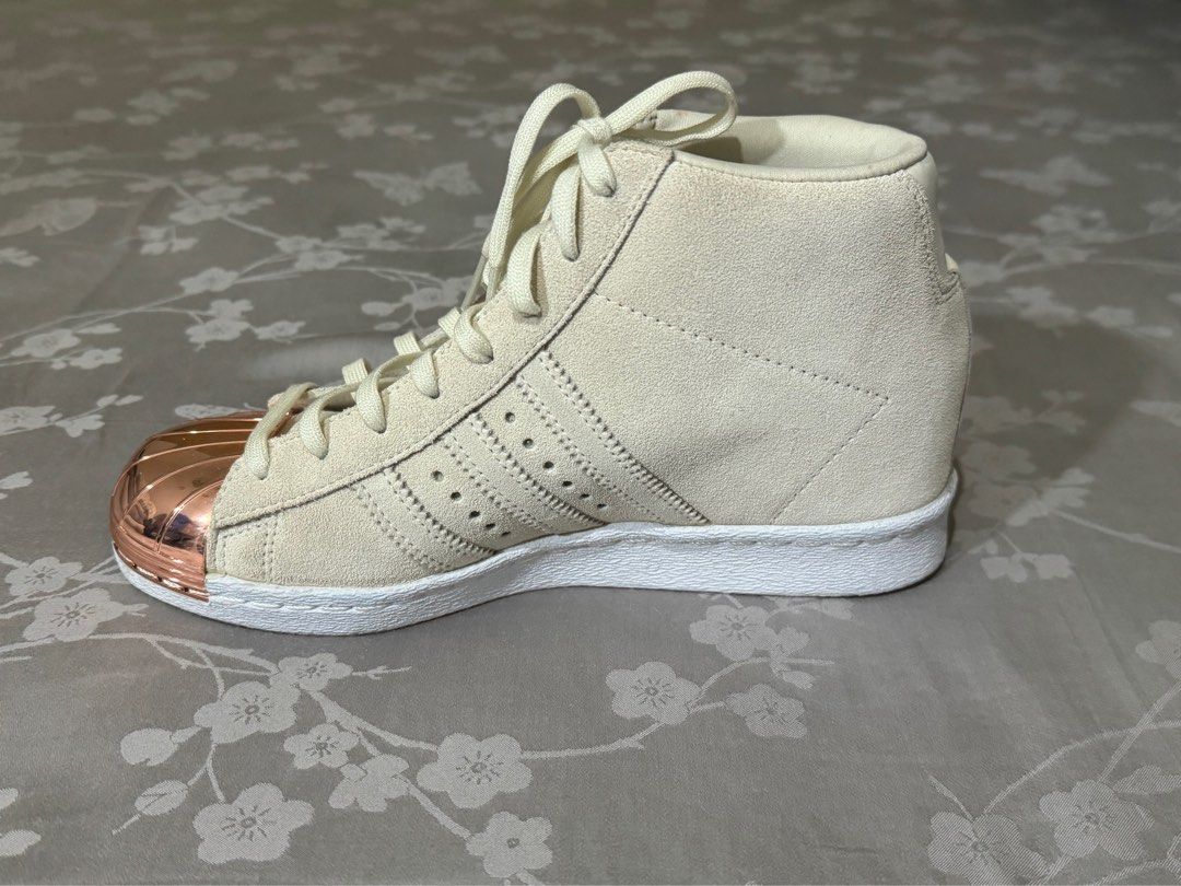 Adidas Superstar UP Metal-toe Wedge, Fesyen Wanita, Sepatu di