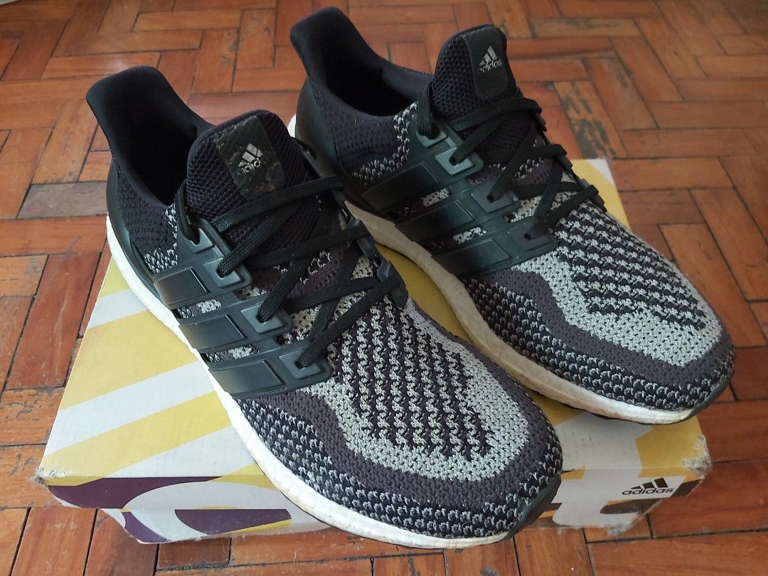 Adidas Ultraboost 2.0 Black Reflective 3M (Category: Sneakers) located in Cainta. Submitted by rylo7 (Listing ID 1314419197, Image 3). Description: Adidas Ultraboost 2.0 Black Reflective 3M * Size 10 US Mens * Comes with original box * Guarabteed authentic and legit * No issues, history of repair, repaint or reglued * Hard to find pair of shoes nowadays - Selling for only P2,499. Steal price! - Fixed and firm last price posted. - PM for serious a