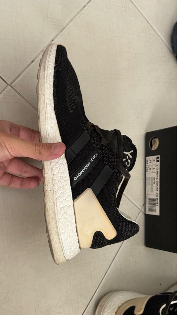 Adidas Y3 ZG Knit Black Men s Fashion Footwear Sneakers on Carousell