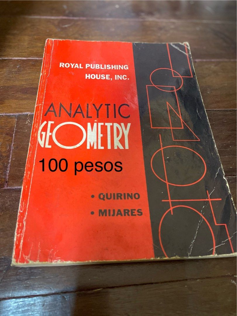 Analytic Geometry (Category: Textbooks) located in Marikina City. Submitted by keenturtle.f0bd49 (Listing ID 1314419523, Image 1). Description: .
