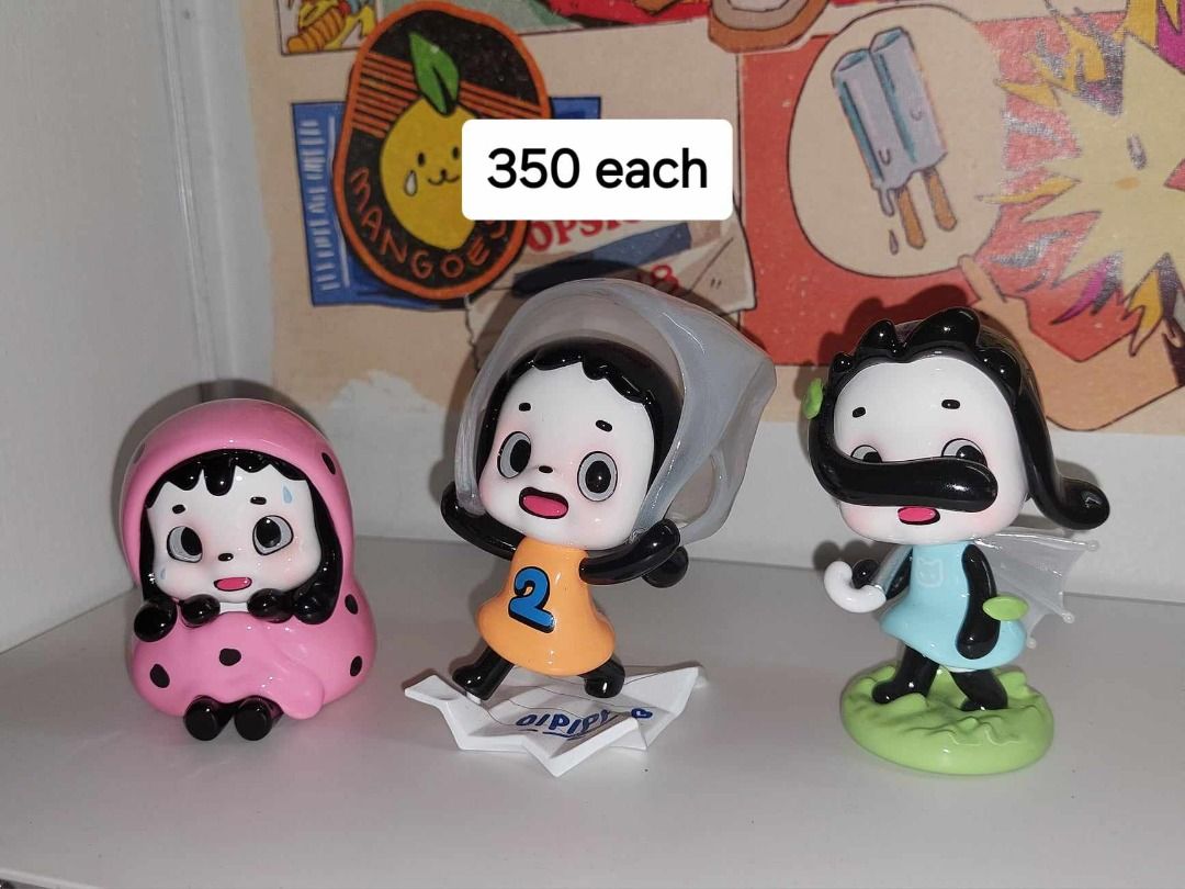 Assorted Popmart Figures (Water Party Dimoo and Bunny), OIPIPPI, Dimoo ...
