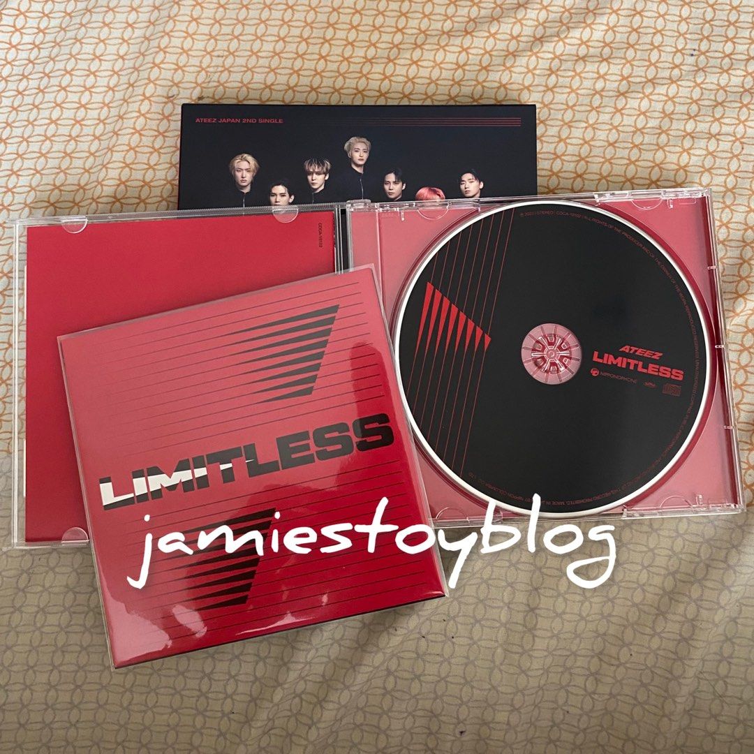 ATEEZ Limitless Japan 2nd single CD (Category: CDs & DVDs) located in Quezon City. Submitted by ohitsninja (Listing ID 1314436708, Image 3). Description: ATEEZ Limitless Japan 2nd single CD Type-A With inclusions except PC As is Pay by Gcash Delivery shouldered by buyer I DO NOT USE COD OR SCO. RFS: Decluttering, Need funds.