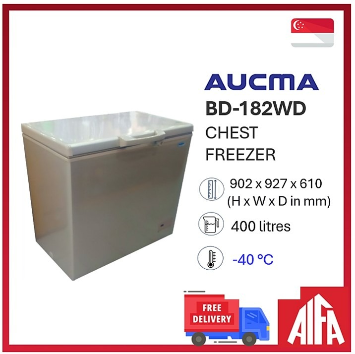 AUCMA BD-182WD -40°C Chest Freezer, TV & Home Appliances, Other Home ...